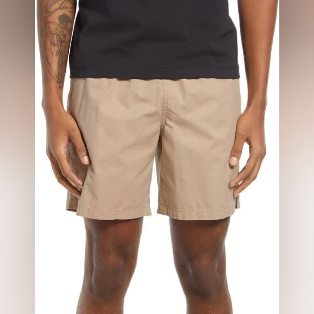 NWT BP. Elastic Waist Shorts in Tan Nomad